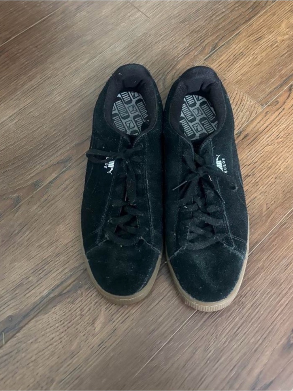 Puma Black Suede Men's Low-Top Sneakers